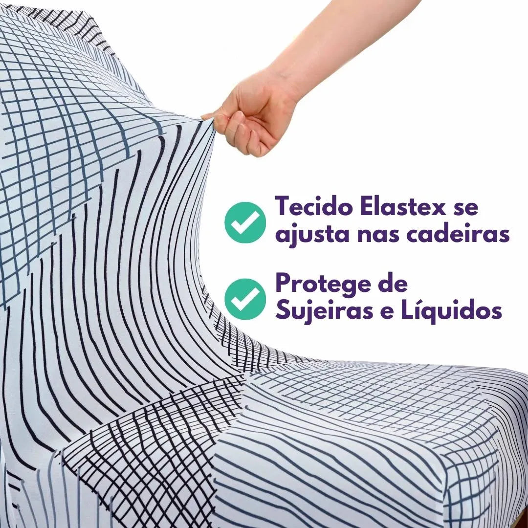Capa Para Cadeira de Jantar - Geo Escandinavo