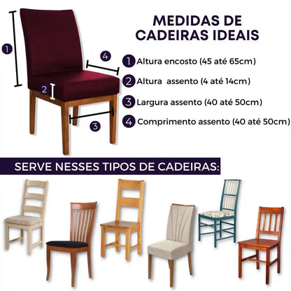 Capa de Cadeira Impermeável Deluxe - Marsala