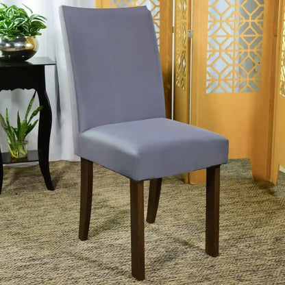 Capa Cadeira Jantar Spandex - Chumbo