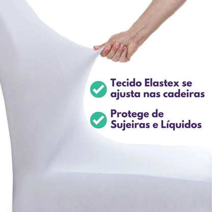 Capa Para Cadeira de Jantar - Branca