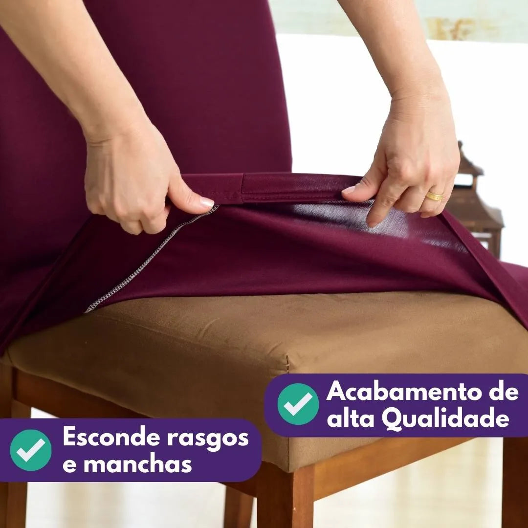 Capa Para Cadeira de Jantar - Marsala