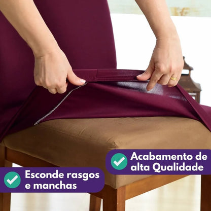 Capa Para Cadeira de Jantar - Marsala