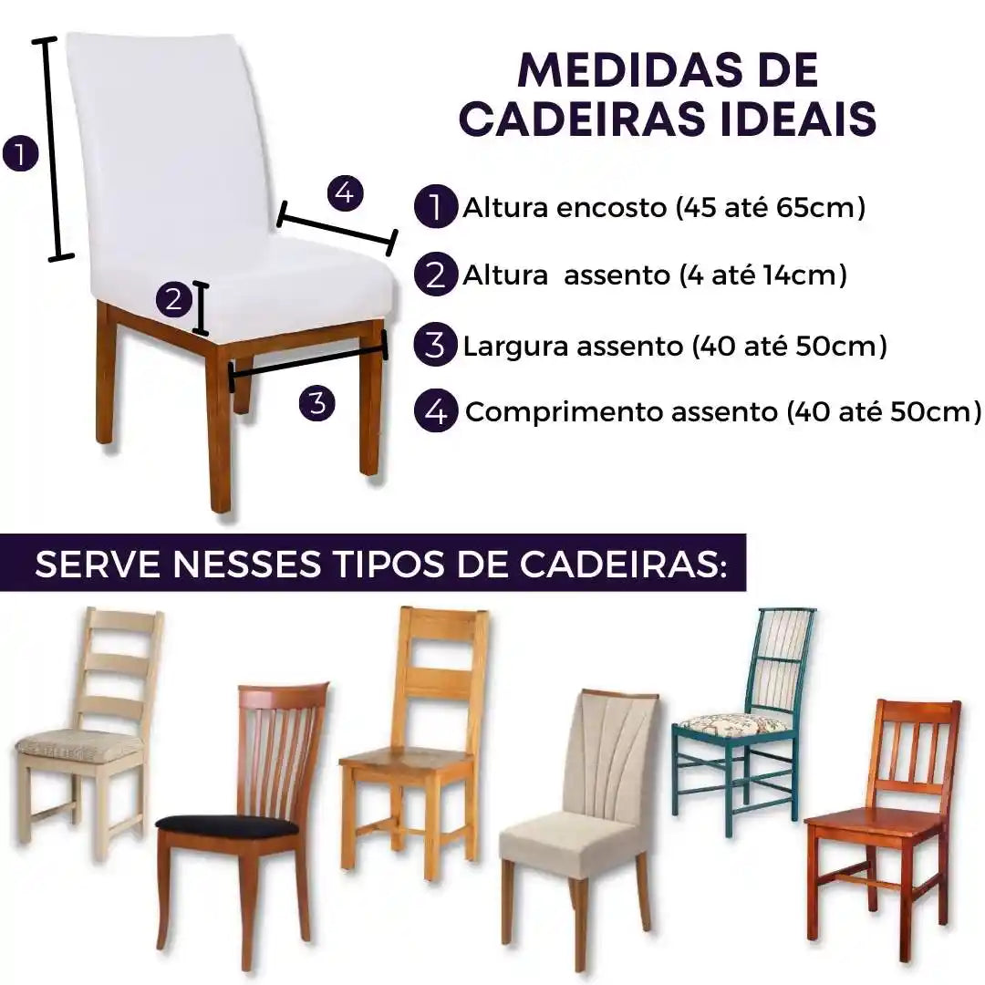 Capa de Cadeira Impermeável Deluxe - Branca