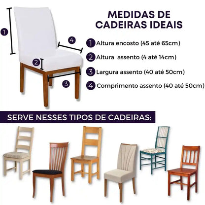 Capa de Cadeira Impermeável Deluxe - Branca