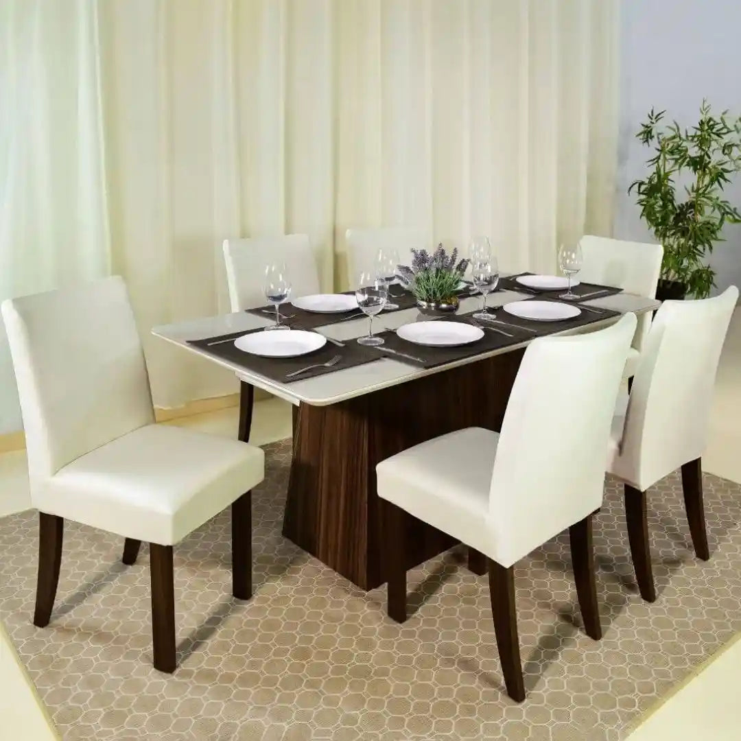 Capa Cadeira Jantar Spandex - Creme