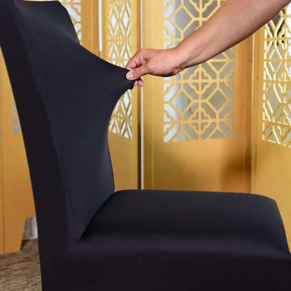 Capa Cadeira Jantar Spandex - Preta