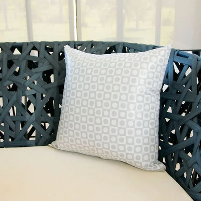 Capa De Almofada Impermeável - Chess Cinza