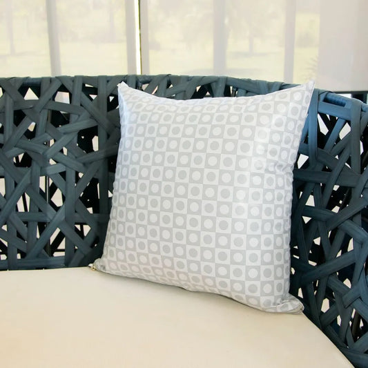 Capa De Almofada Impermeável - Chess Cinza