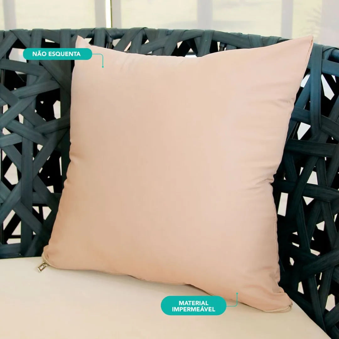 Capa De Almofada Impermeável - Nude