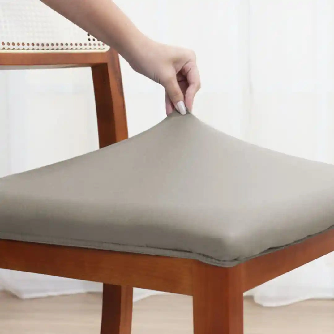 Capa para Assento de Cadeira - Cinza Claro