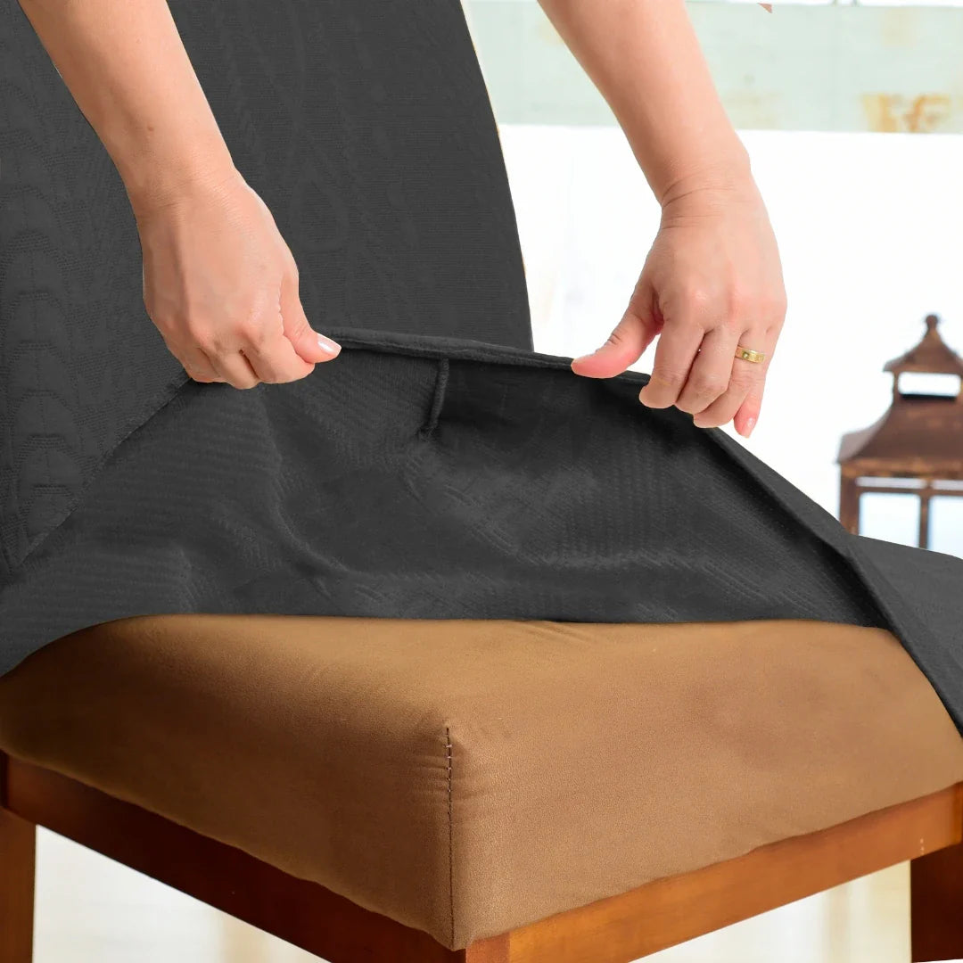 Capa Cadeira Boutique Verona - Cinza Escuro