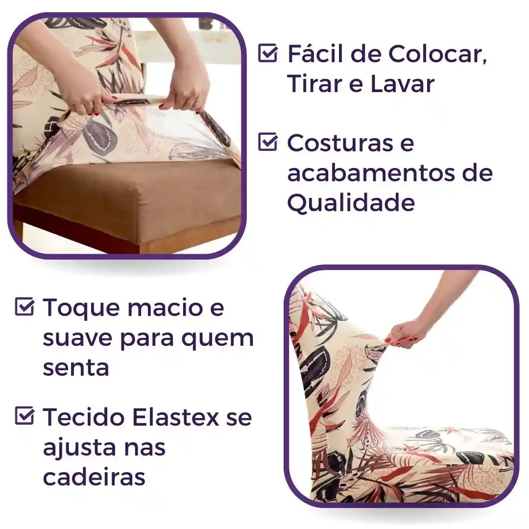 Capa para Cadeira de Jantar - Boho
