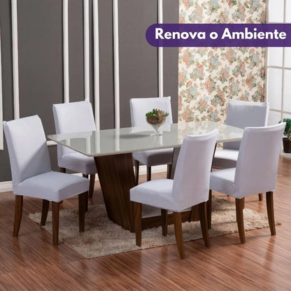 Capa Para Cadeira de Jantar - Branca