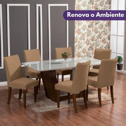 Capa para Cadeira de Jantar - Caramelo