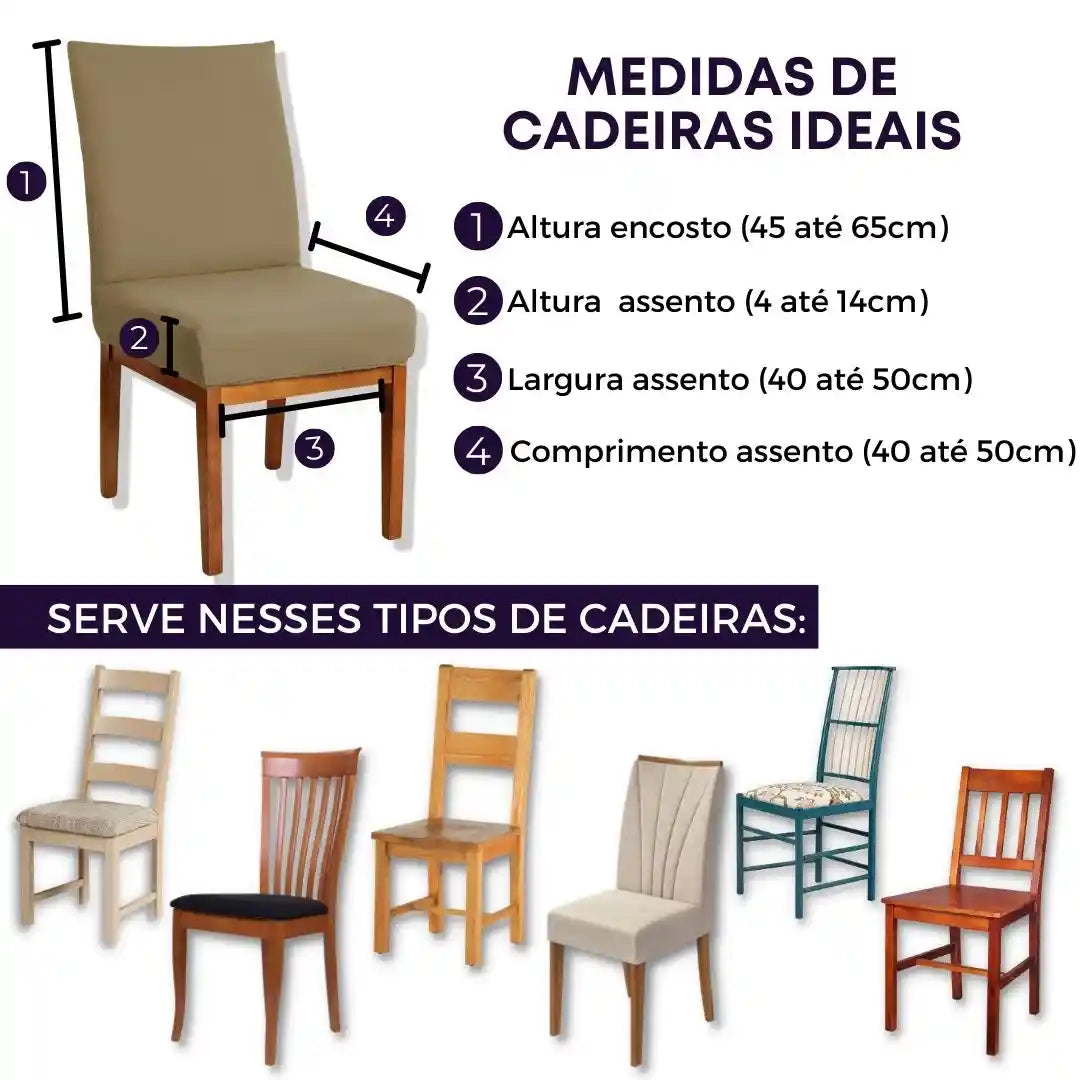 Capa para Cadeira de Jantar - Fendi