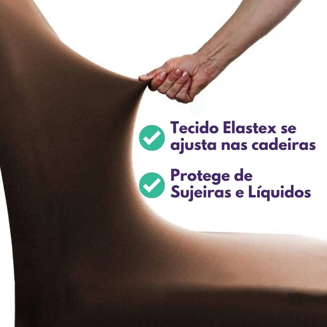 Capa Para Cadeira de Jantar - Marrom Tabaco