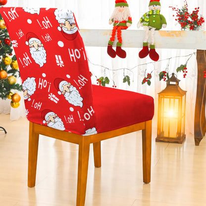 Capa de Cadeira de Natal - Ho Ho Ho