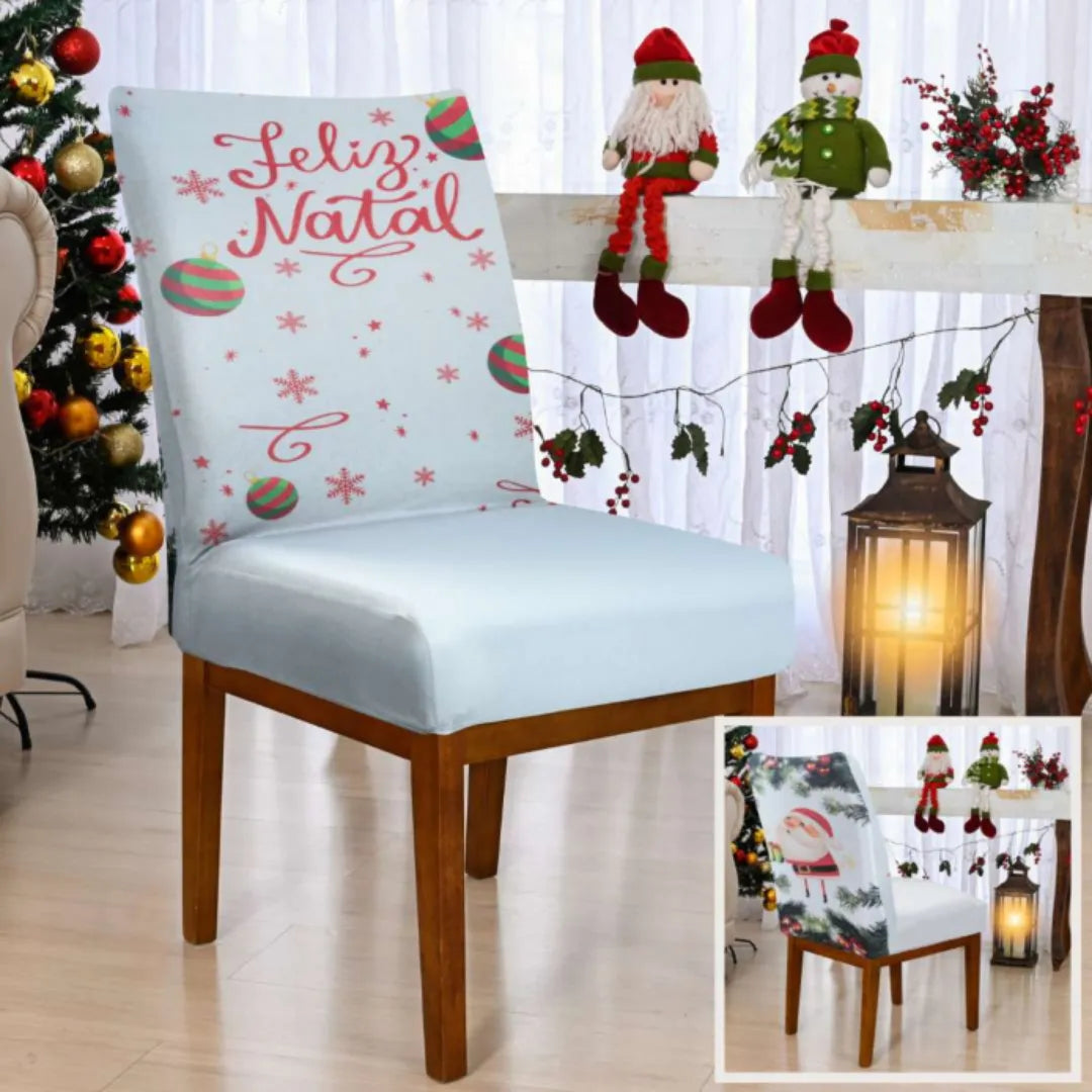 Capa de Cadeira de Natal - Noite de Luz