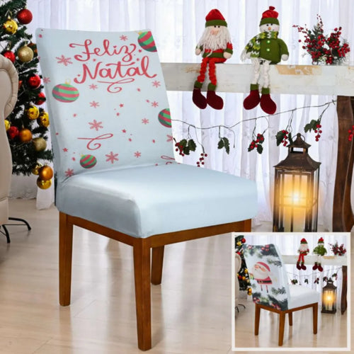 Capa de Cadeira de Natal - Noite de Luz