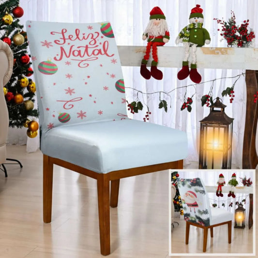 Capa de Cadeira de Natal - Noite de Luz