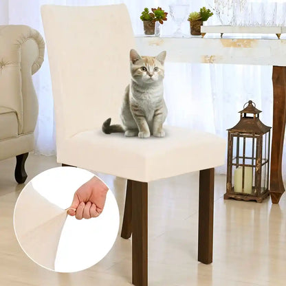 Capa Cadeira Suede Confort Plus - Creme