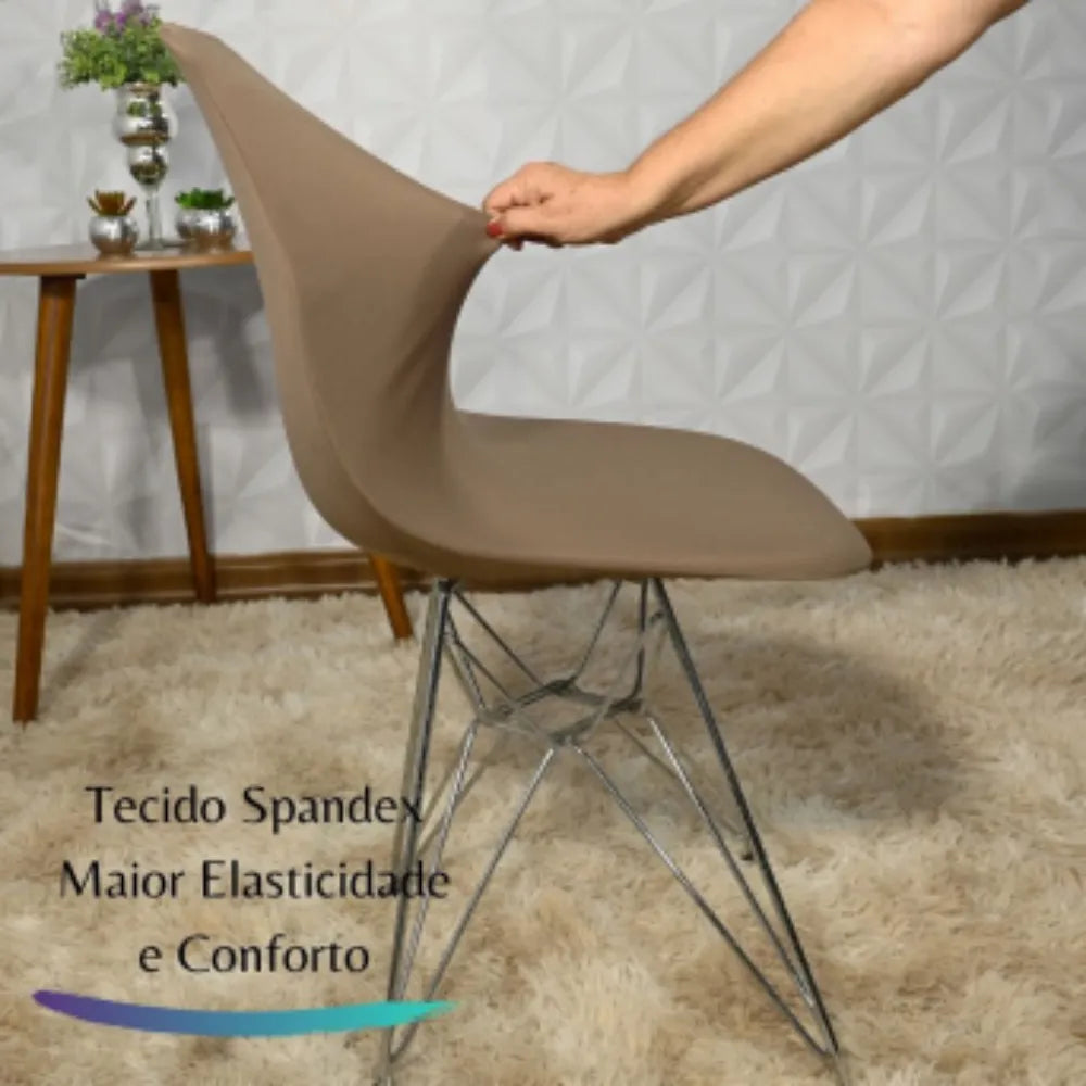 Capa para Cadeira Eiffel Spandex - Chocolate