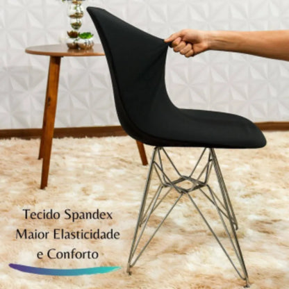 Capa para Cadeira Eiffel Spandex - Preta