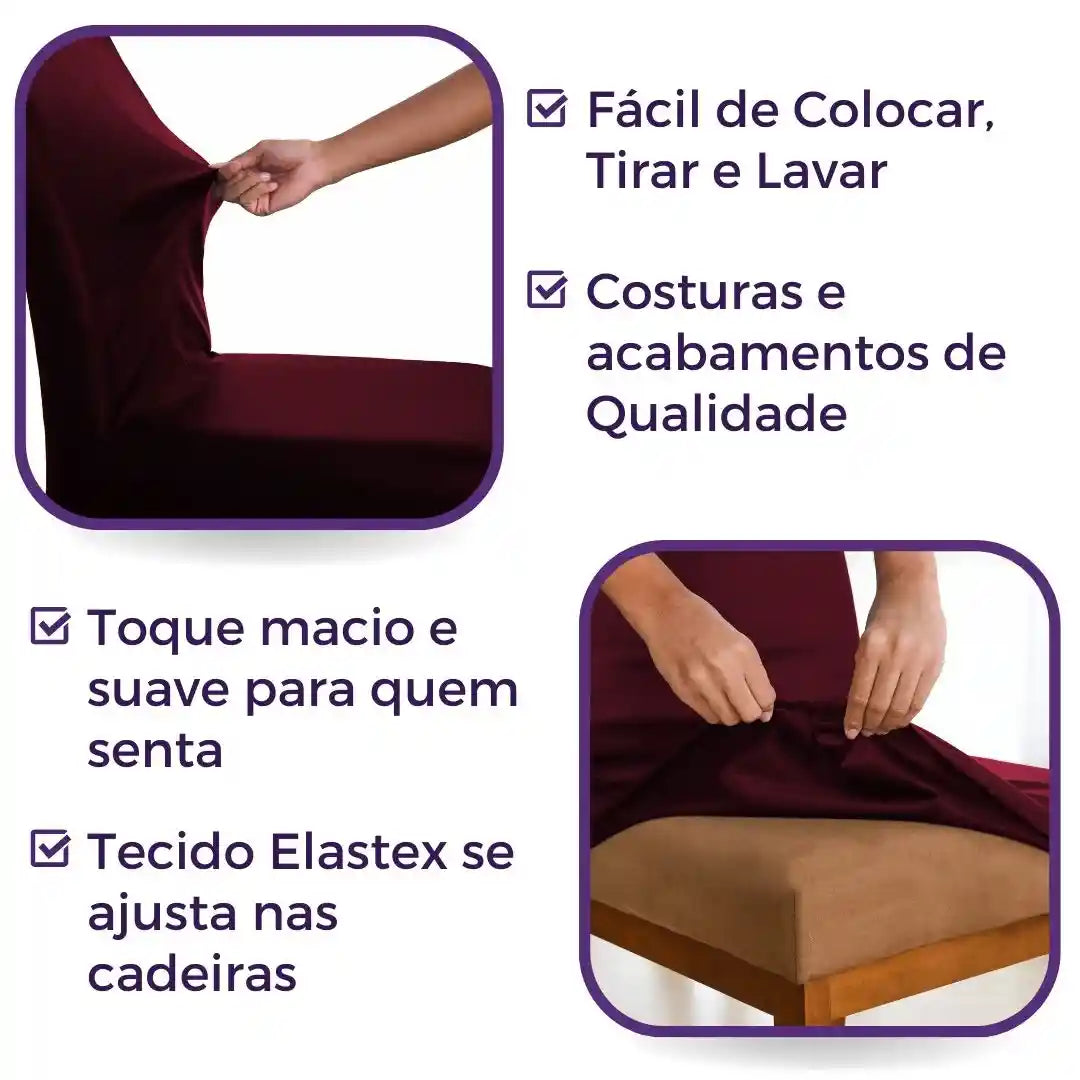 Capa de Cadeira Impermeável Deluxe - Marsala