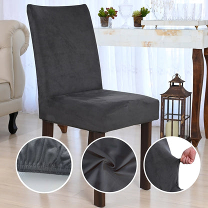 Capa Cadeira Suede Confort Plus - Cinza Chumbo