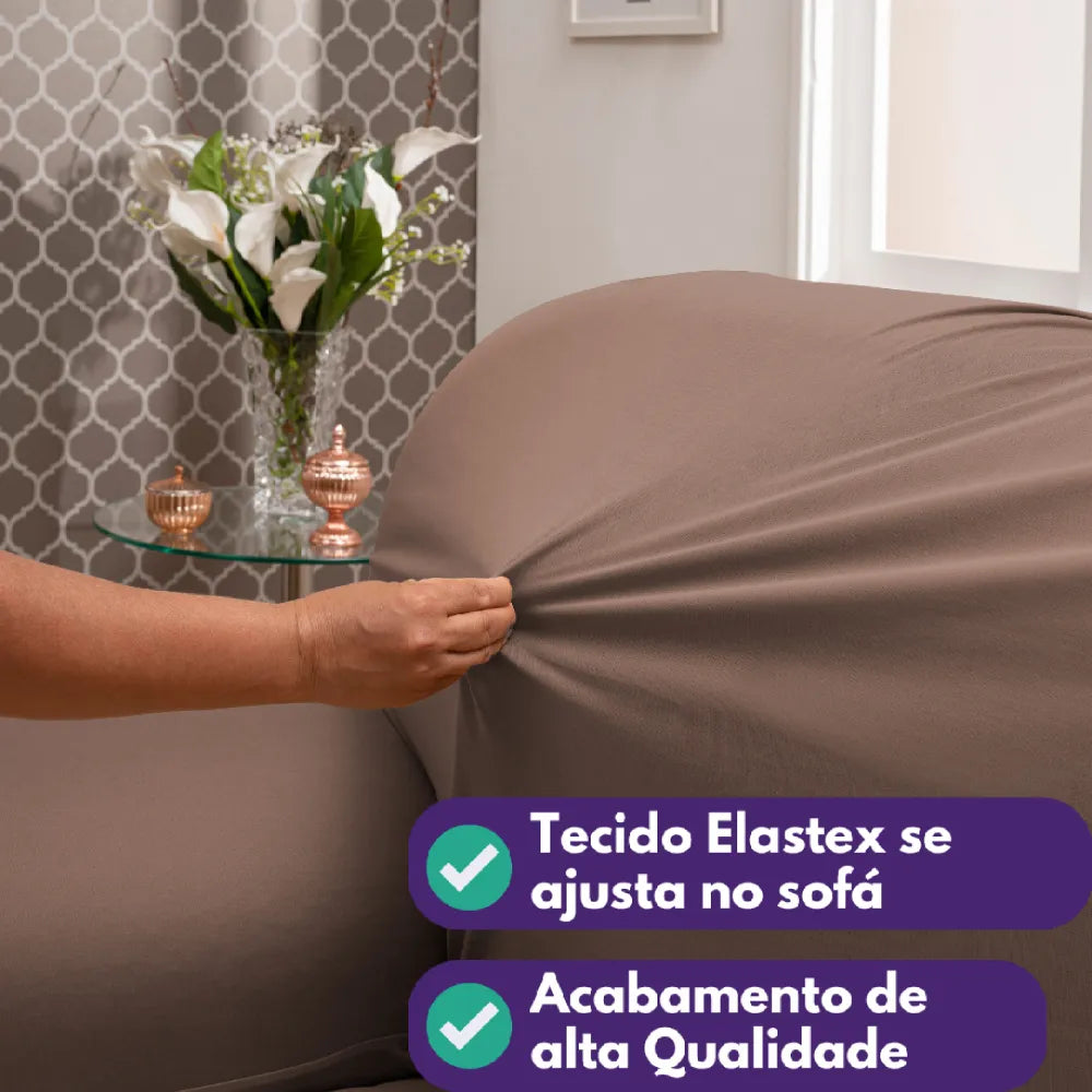 Capa de Sofá Elastex - Chocolate