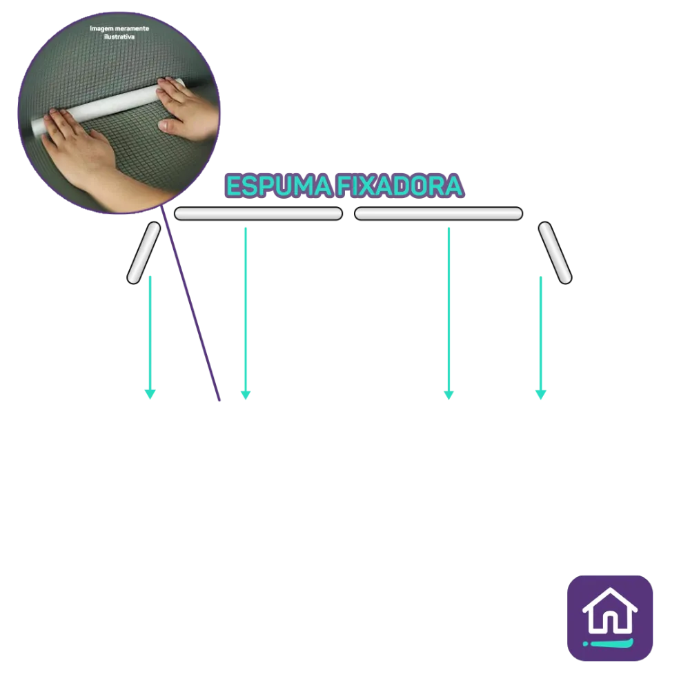 Fixador Espuma Capa de Sofá (9 und.)