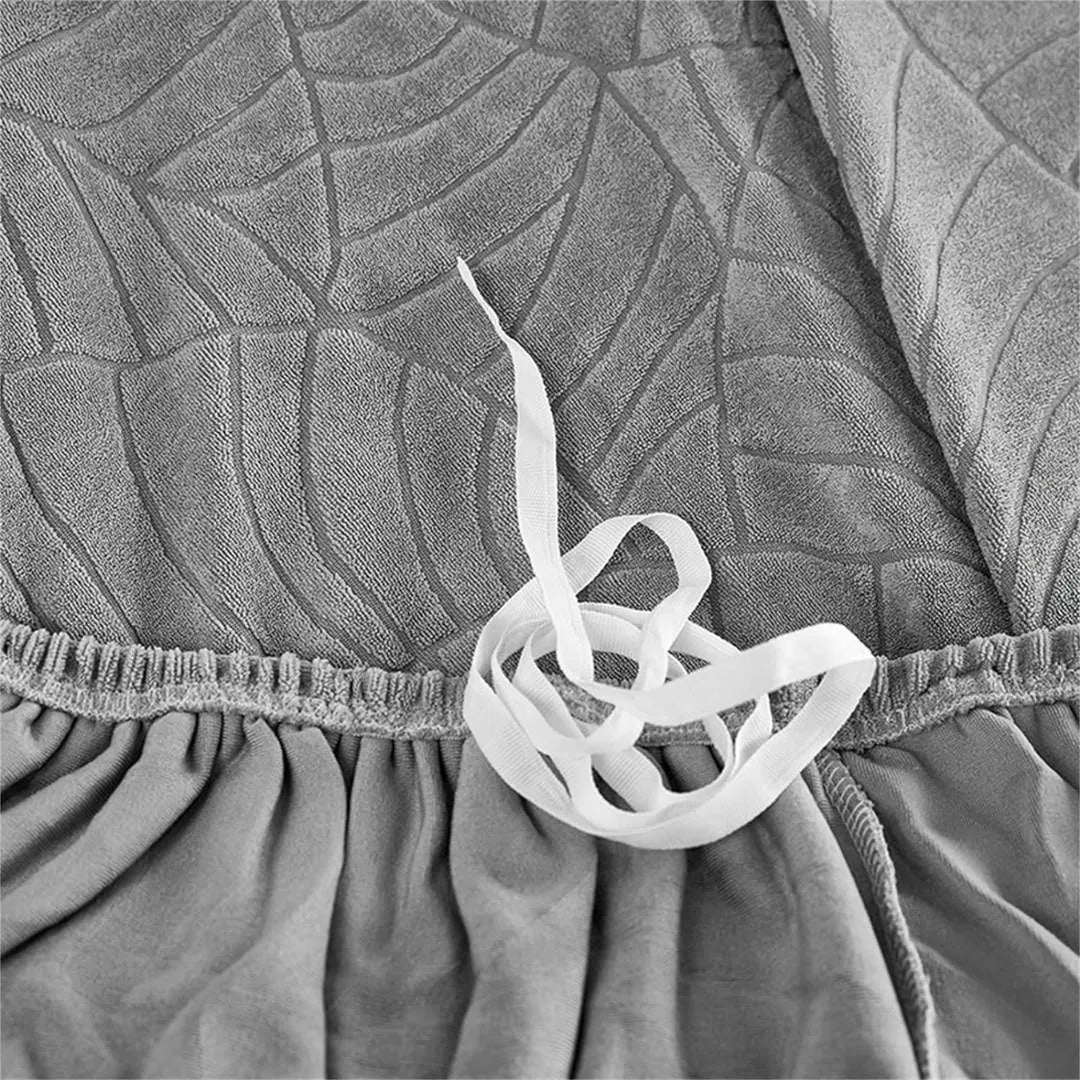 Capa de Sofá de Canto Impermeável Relevo Special - Cinza Claro