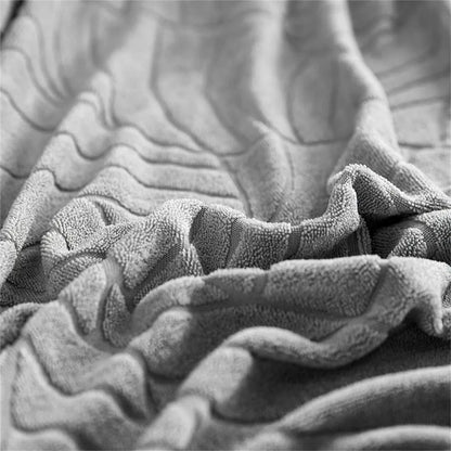 Capa de Sofá de Canto Impermeável Relevo Special - Cinza Claro