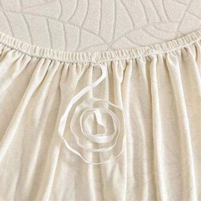 Capa de Sofá de Canto Impermeável Relevo Special - Creme