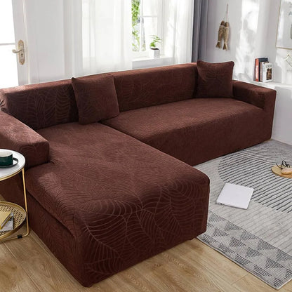 Capa de Sofá de Canto Impermeável Relevo Special - Tabaco