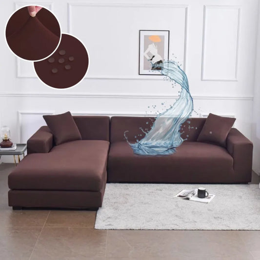 Capa de Sofá de Canto Spandex Special Impermeável - Tabaco