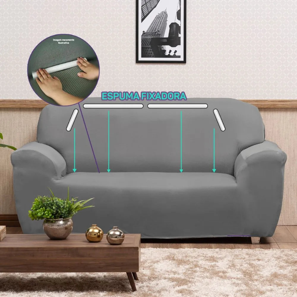 Capa de Sofá Elastex - Cinza Claro