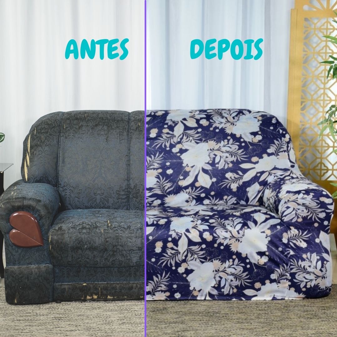 Capa de Sofá Elastex - Dark Blue