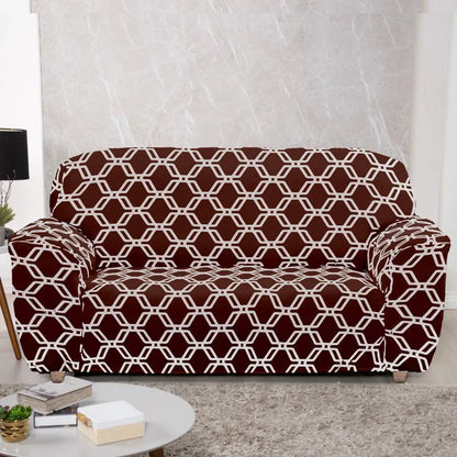 Capa de Sofá Elastex - Geo Tabaco