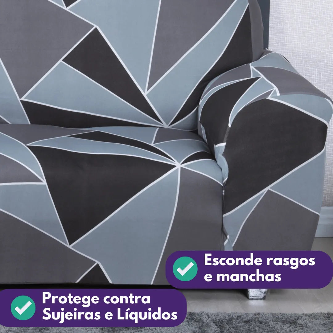 Capa de Sofá Elastex - Geo Urbana