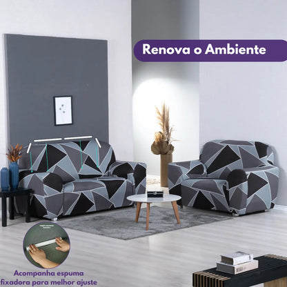 Capa de Sofá Elastex - Geo Urbana