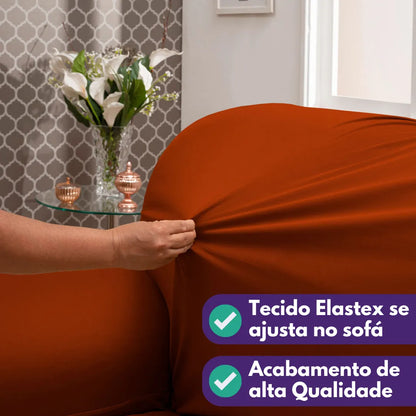 Capa de Sofá Elastex - Terracota