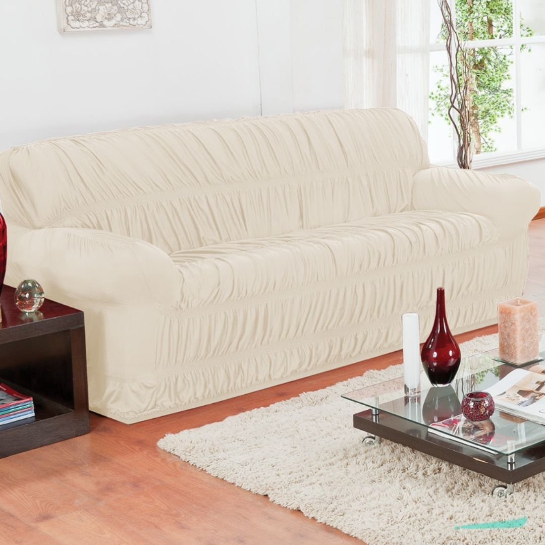 Capa de sofá Elasticada Elegance - Palha