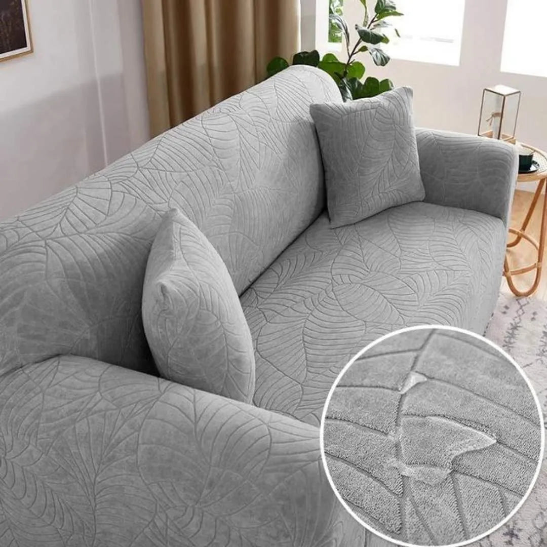 Capa de Sofá Impermeável Relevo Special - Cinza Claro