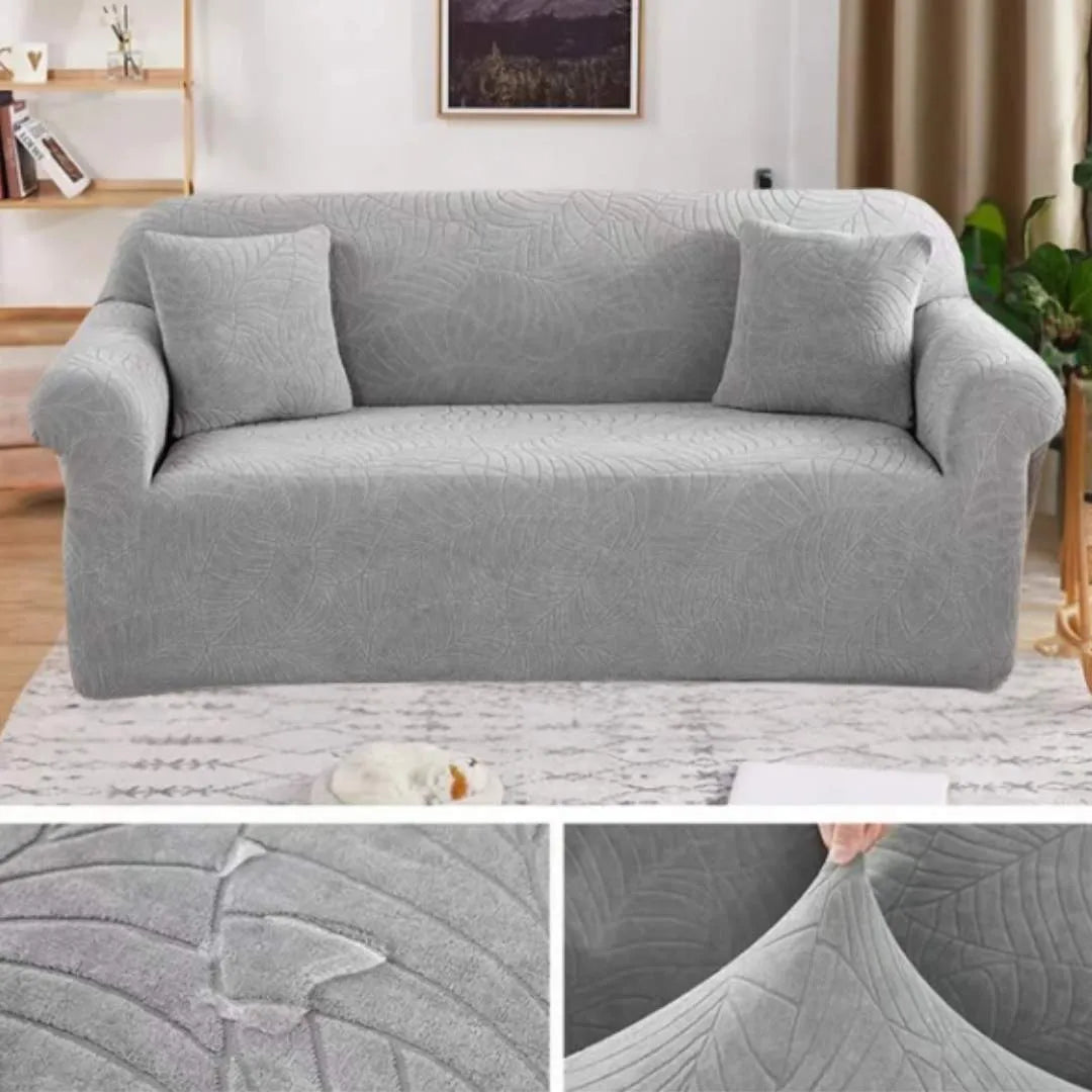 Capa de Sofá Impermeável Relevo Special - Cinza Claro