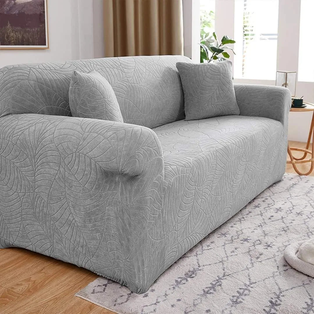 Capa de Sofá Impermeável Relevo Special - Cinza Claro