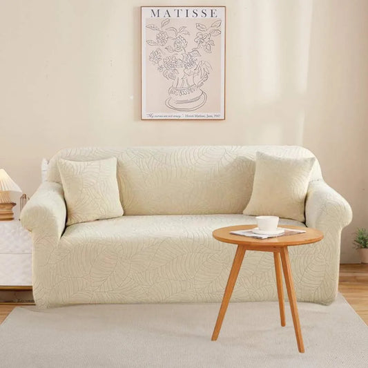 Capa de Sofá Impermeável Relevo Special - Creme