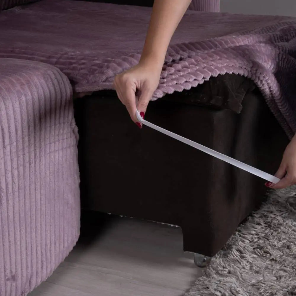 Capa para Sofá Retrátil Manta Canelada - Rosê