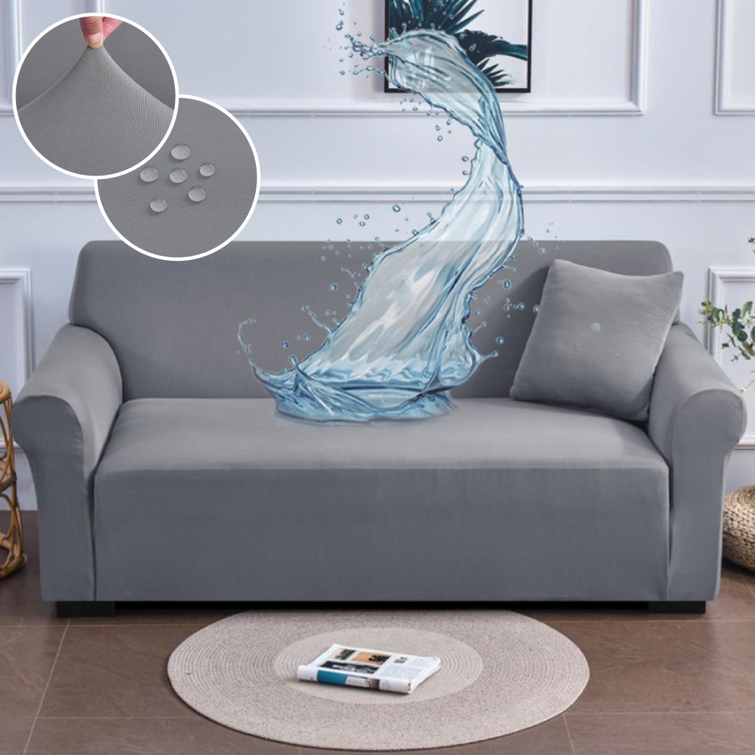 Capa de Sofá Spandex Special Impermeável - Cinza Claro