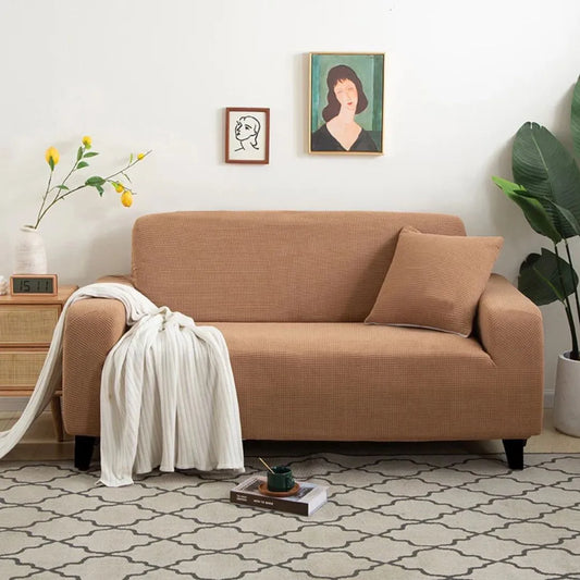 Capa de Sofá Special Confort Grid - Bege